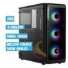 Caja Atx Gamer Aerocool Si-5200 Frost Vidrio 3 Fans 500w - Imagen 2