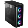 Caja Atx Gamer Aerocool Si-5200 Frost Vidrio 3 Fans 500w - Imagen 3
