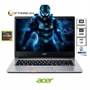 Computador Portátil ACER 14" Pulgadas AMD Ryzen5 - RAM 8GB - Disco SSD 256GB - Plateado