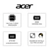 Portátil ACER 15.6" Intel i7-1255U  RAM 20GB 1TB SSD - Plata - Imagen 7