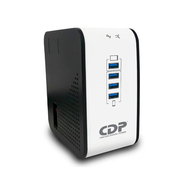 Regulador de Voltaje CDP R2CU-AVR 1000VA/500W 8 Contactos 4 Puertos USB — foto 2 de 4