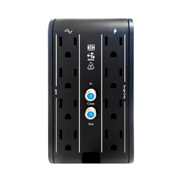 Regulador de Voltaje CDP R2CU-AVR 1000VA/500W 8 Contactos 4 Puertos USB — foto 3 de 4