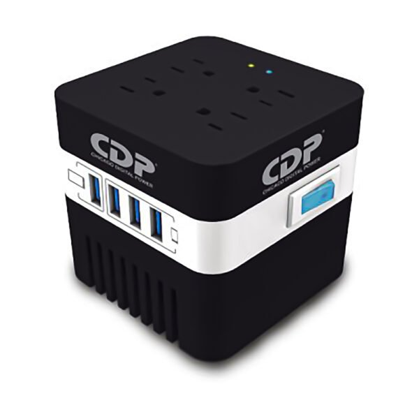 Regulador de Voltaje CDP RU-AVR604,, 4, Negro, 600 VA — foto 4 de 4