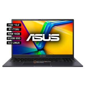 Portatil 15,6' ASUS Vivobook AMD R7-7730U  RAM 16GB 512GB SSD BLACK