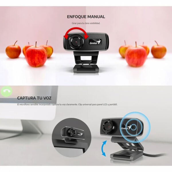 Cámara web Genius HD 720p 1000 X USB Black — foto 5 de 5