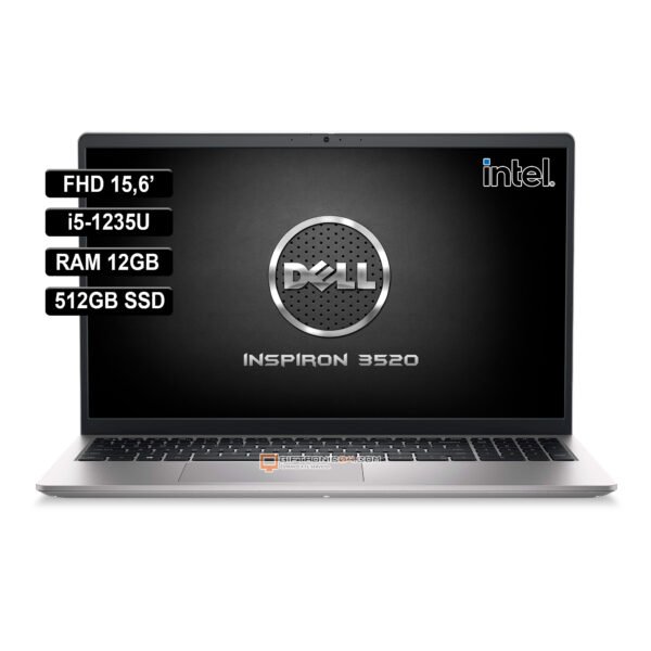 PORTATIL DELL 15,6' INSPIRON 3520 INTEL I5-1235U RAM 12GB 512GB SSD SILVER LINUX