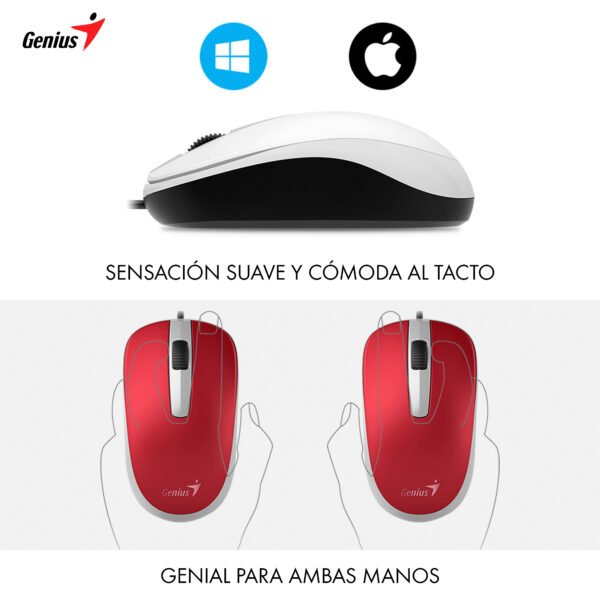 Mouse Óptico Genius DX-120, Black — foto 5 de 6
