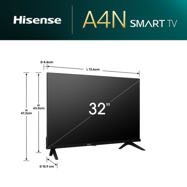 Hisense 32'' pulgadas Smart TV HD 32A4N — foto 5 de 11