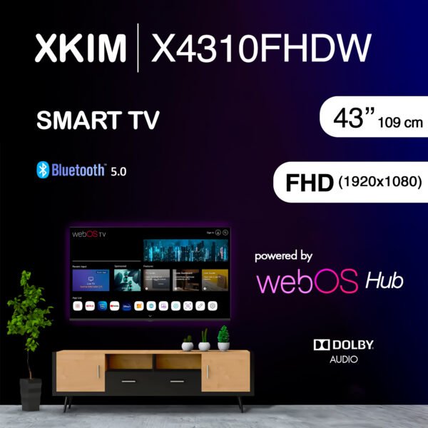 Televisor XKIM 43' FHD X4310FHDW Smart Tv Web Os — foto 5 de 5