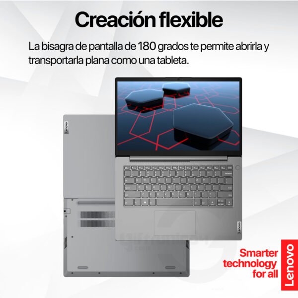 PORTATIL LENOVO V14 G4 AMN 14' FHD AMD R5-7520U RAM 16GB LPDDR5 1TB SSD GREY — foto 8 de 9