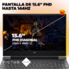 PORTATIL GAMING VICTUS HP 15-fb2025la FHD 144Hz AMD R5-8645HS RAM 16GB 512GB SSD NVIDIA® GeForce RTX™ 2050 - Imagen 2