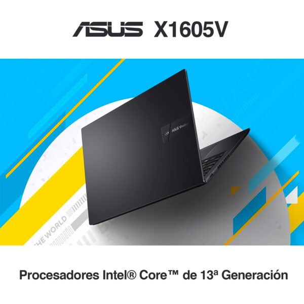 Portatil ASUS Vivobook X1605V Intel i5-13420H RAM 24GB DDR4 1TB SSD Black — foto 6 de 8