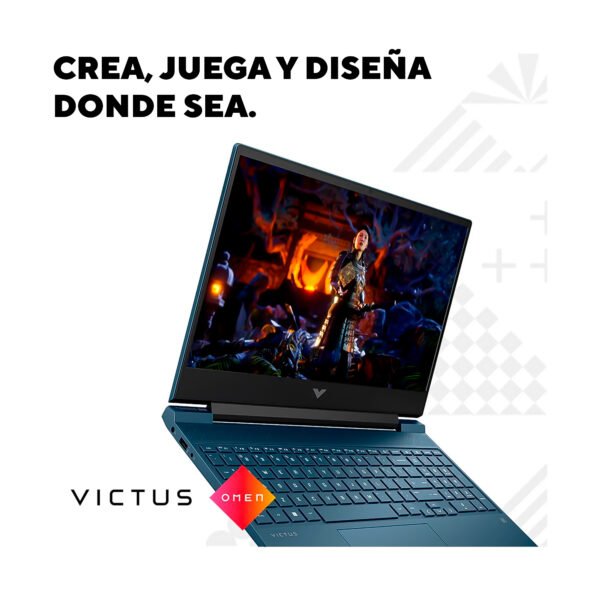 Portátil Gamer Victus HP 15-Fa0021la | Intel Core i5-12450H | 32GB RAM 1TB SSD | RTX 3050 — foto 3 de 10