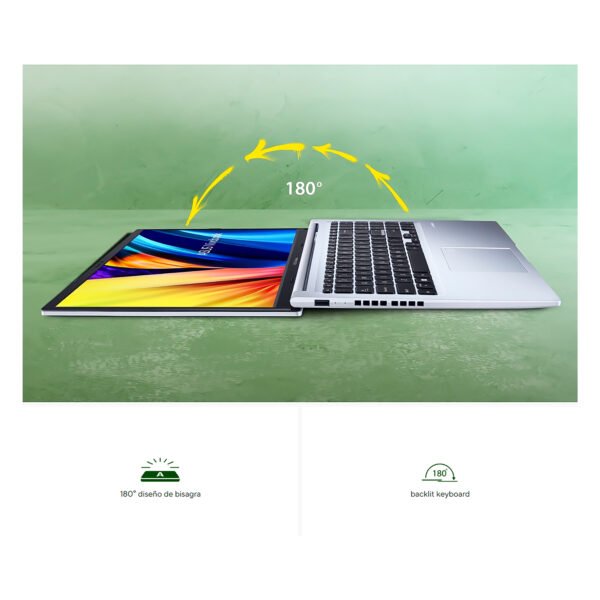 Portátil ASUS Vivobook 15.6" FHD M1502Y AMD R7-7730U RAM 16GB DDR4 512GB SSD Plateado — foto 5 de 8