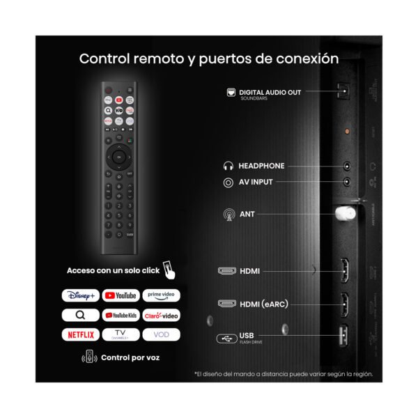 TV Hisense 43" Pulgadas Full HD 43A4NV Smart TV Black — foto 9 de 10