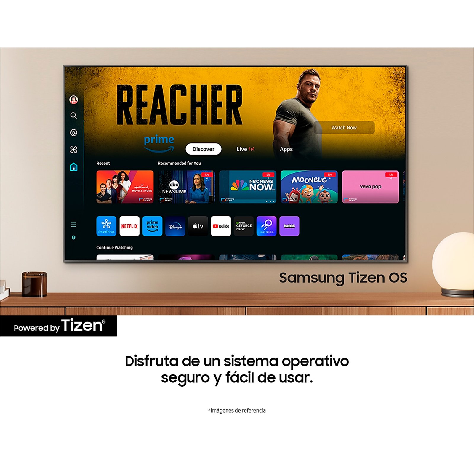 6 Televisor Samsung 55' 4K UHD Crystal Smart Tv | UN55DU8200 - Imagen 3