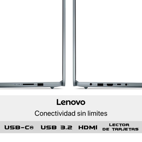 Portátil Lenovo IdeaPad Slim 3 15IRU8 | 15,6 FHD | Intel Core i3-1315U | 8GB RAM | 1TB SSD | Gris — foto 7 de 8