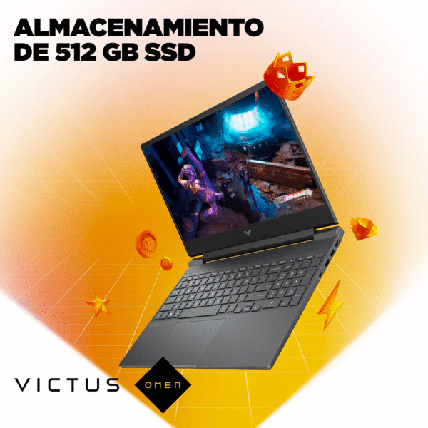 Portátil Gamer Victus HP 15-fb2002la | AMD R5-8645HS | 16GB RAM 512GB SSD | RTX 3050 6GB — foto 7 de 10