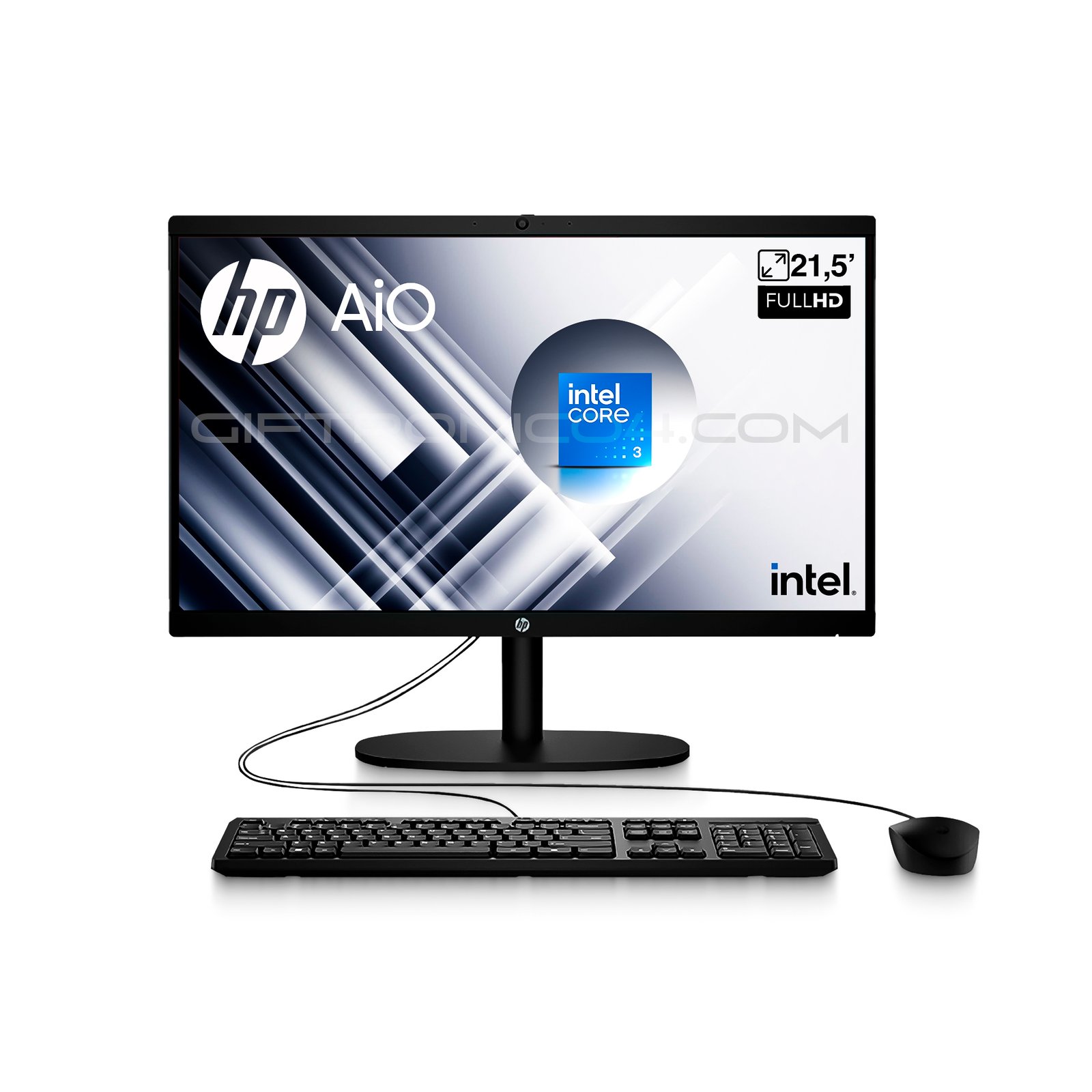 LOGO Computador All-in-One HP 22-dg0010la i3-N300, 8GB Ram, 1TB SSD | Pantalla Full HD