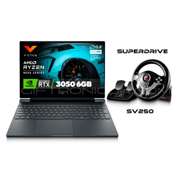Portátil Gamer Victus HP 15-fb2002la | AMD R5-8645HS | 16GB RAM 512GB SSD | RTX 3050 6GB — foto 1 de 10