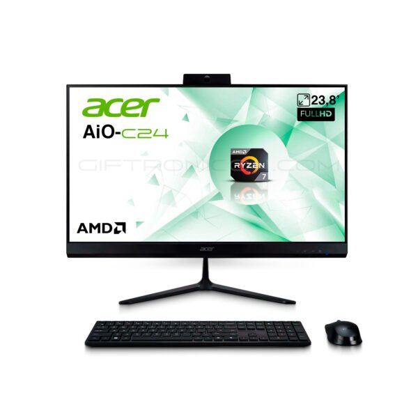 Aio Acer Aspire C24-2G-LR14 | 23,8' FHD | AMD R7-5825U | 12GB RAM 512GB SSD | Negro — foto 1 de 9