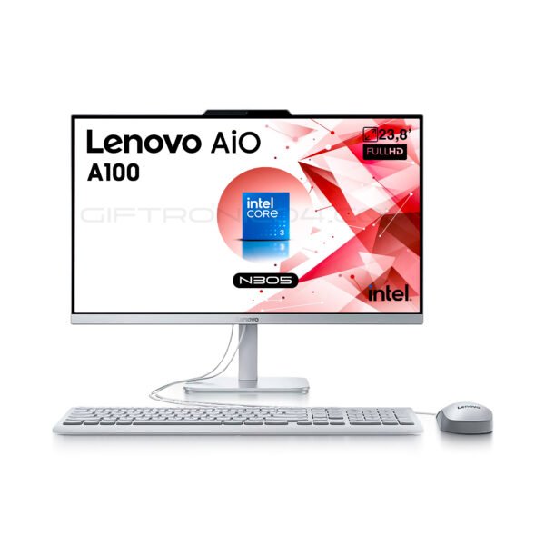 Aio Lenovo A100 | 23,8' FHD | Intel i3-N305 | 16GB RAM 512GB SSD | Blanco — foto 1 de 7
