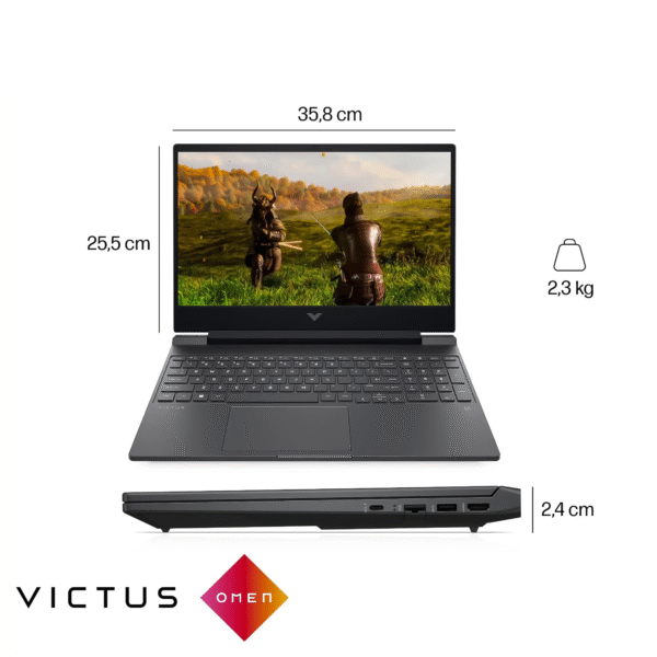 Portátil Gamer Victus HP 15-fb3019la | AMD R7-7445HS | 8GB RAM 512GB SSD | RTX3050 6GB — foto 8 de 10