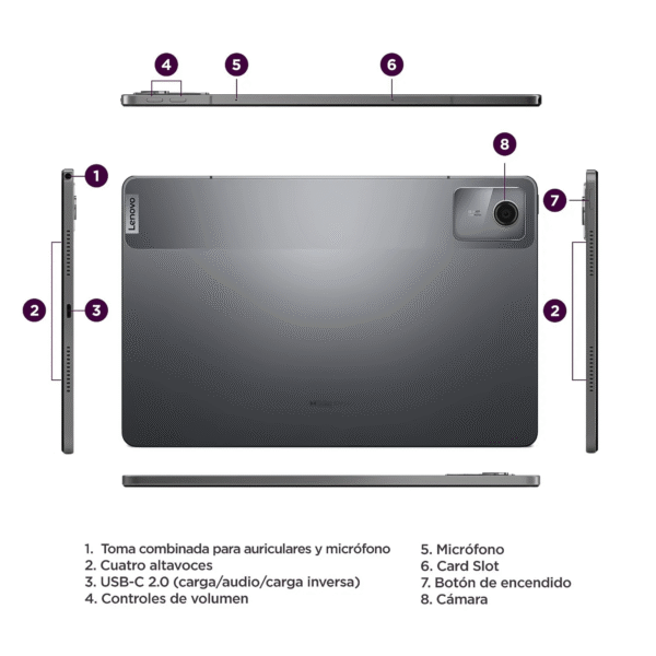 Tablet Lenovo Tab M11 TB330XU | 11' IPS 4G-LTE | 8GB RAM 128GB | Estuche + Pen Plus — foto 6 de 7