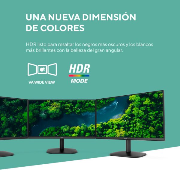 Monitor AOC 22B35HM23 Plano 21,5" LED Full HD 120Hz Negro — foto 4 de 6