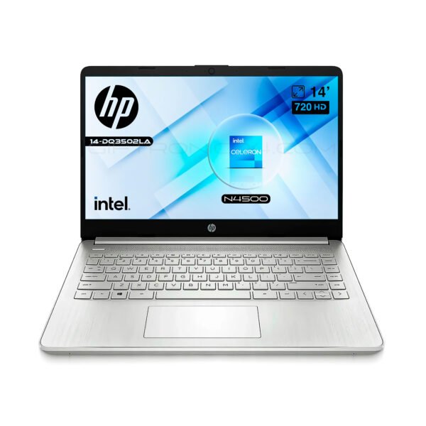 Portátil Hp 14-dq3502la | 14" HD | Intel Celeron N4500 | 8GB RAM 512GB SSD | Plateado — foto 1 de 8