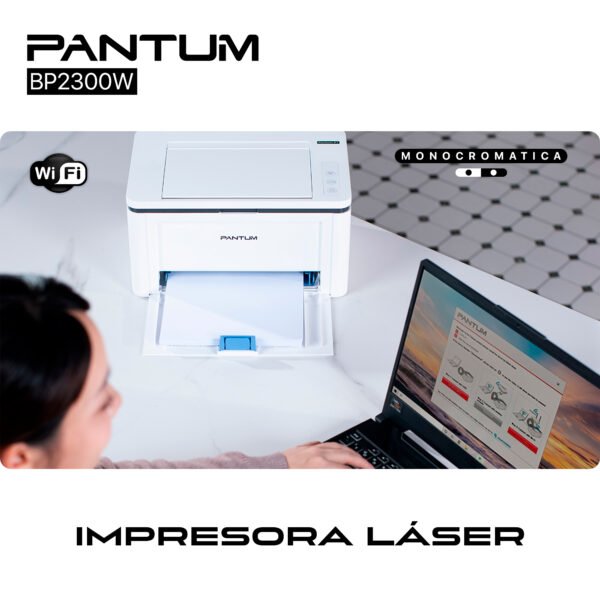 Impresora Láser Monocromática Pantum BP2300W WiFi — foto 5 de 7