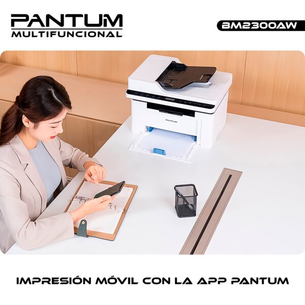 Impresora Pantum BM2300AW Multifunción Laser Monocromo Wifi — foto 7 de 7
