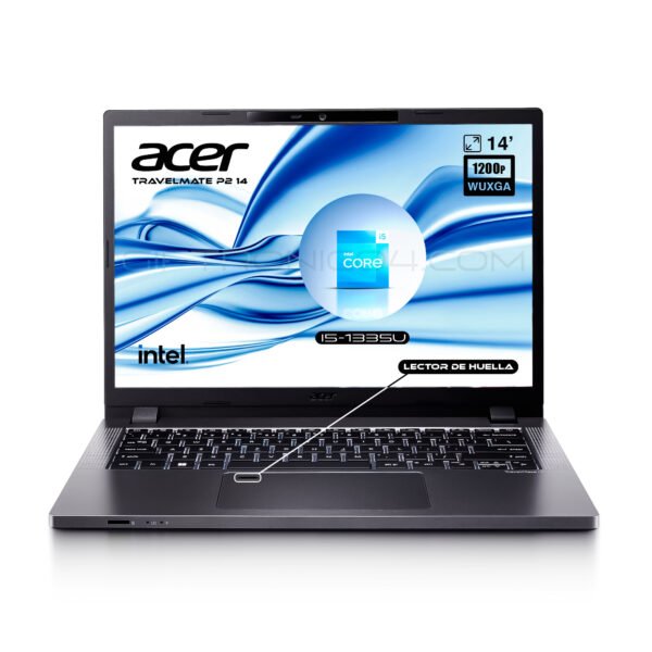 Portátil Acer TravelMate P2 14" WUXGA IPS | Intel i5-1335U | 24GB RAM 512GB SSD | Plata — foto 1 de 9