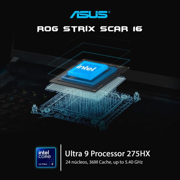 ASUS ROG Strix Scar 16: i9-275HX + RTX 5080 + 64GB RAM | El Rey del Gaming — foto 3 de 9