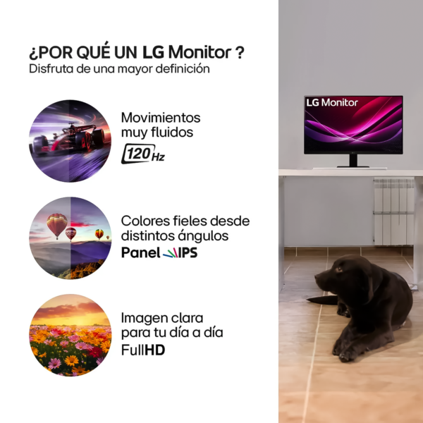 Monitor LG 27" 27U411A FHD IPS 120Hz - Rendimiento y Color Superior — foto 3 de 8