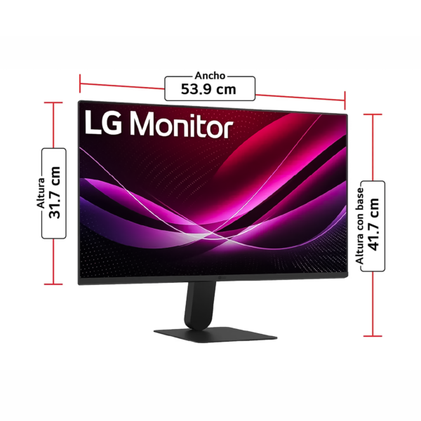 Monitor LG 24" 24U411A: FHD IPS, 120Hz y AMD FreeSync - Negro — foto 2 de 10