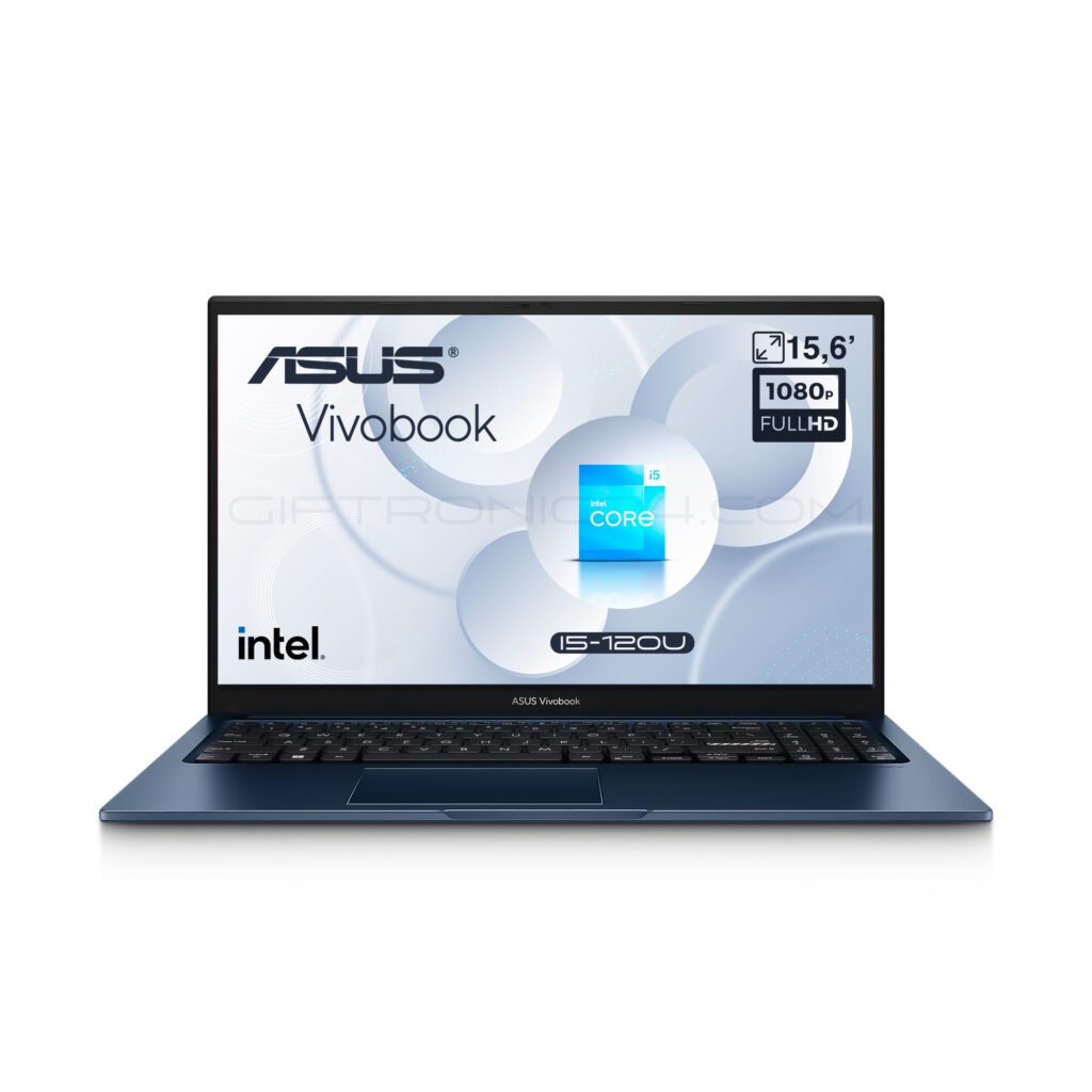 portatil asus vivobook 15 x1504va: intel core i5 120u 12gb ram y ssd de 512gb – azul