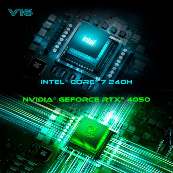 Portátil ASUS V16 Gamer | Intel Core 7-240H | 16GB RAM | RTX 5060 8GB | 1TB SSD | Negro Mate — foto 5 de 9