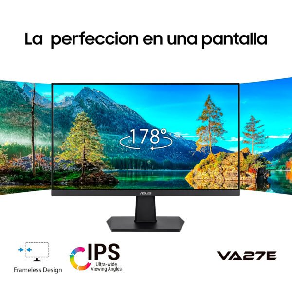 Monitor ASUS VA27EHF 27" IPS Full HD 100Hz, 1ms: Potencia y Fluidez. — foto 2 de 8