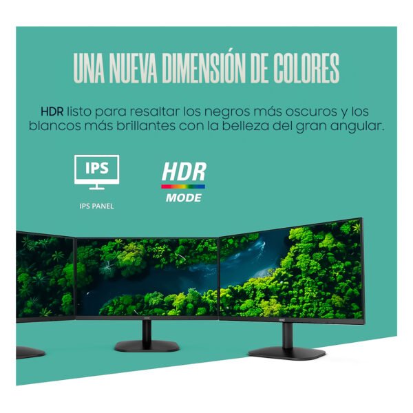 Monitor AOC 24B35H3 24 Pulgadas Full HD | ¡Fluidez de 120Hz! — foto 2 de 7