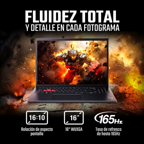 Portátil Gamer Acer Nitro Lite 16" Intel i5-13420H 16GB RAM DDR5 512GB SSD RTX3050 6GB — foto 3 de 8