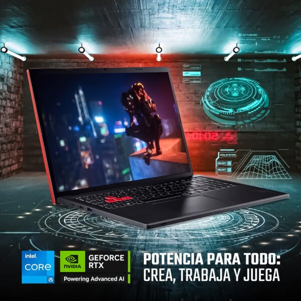 Portátil Gamer Acer Nitro Lite 16" Intel i5-13420H 16GB RAM DDR5 512GB SSD RTX3050 6GB — foto 5 de 8