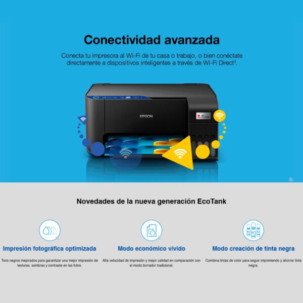 Impresora Multifuncional Epson EcoTank L3251 WiFi - Con Sistema de Tanques — foto 3 de 9