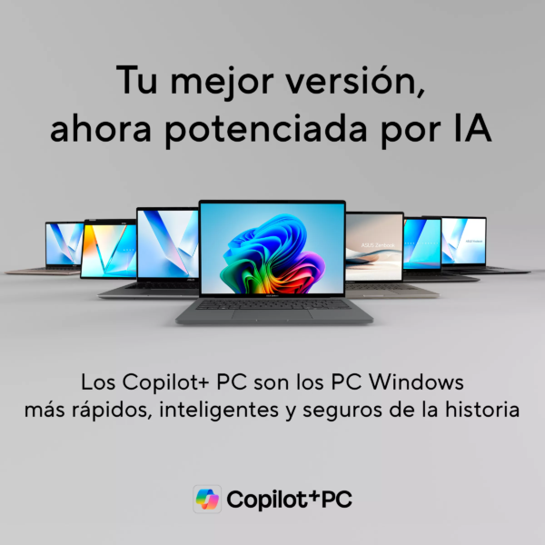 Portátil Asus Vivobook M3607H AMD Ryzen 9-270 16GB RAM DDR5, SSD 512GB Mate Gray — foto 8 de 10