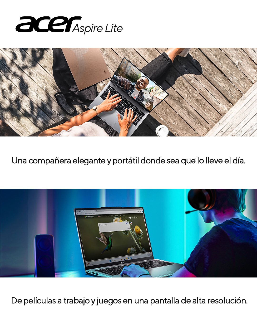 portátil acer aspire lite | 16" wuxga ips | core™ ultra 5 115u | ram 16gb | 512gb ssd | silver portátil acer aspire lite | 16" wuxga ips | core™ ultra 5 115u | ram 16gb | 512gb ssd | silver