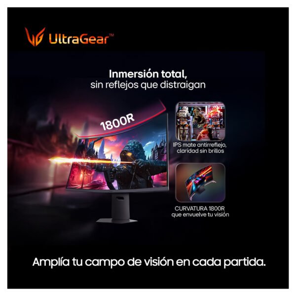 Monitor Curvo LG UltraGear 34G600A-B 34" WQHD 160Hz 1ms para Pro-Gamers — foto 7 de 10