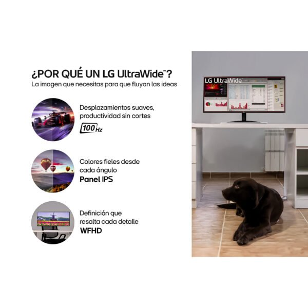 Monitor LG UltraWide 29U511A-B IPS 100Hz 1ms HDR Gamer y Trabajo — foto 6 de 12