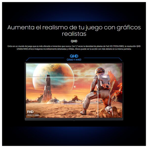 Monitor Samsung Odyssey G5 27" QHD IPS 200Hz 1ms G53F FreeSync Premium — foto 5 de 13