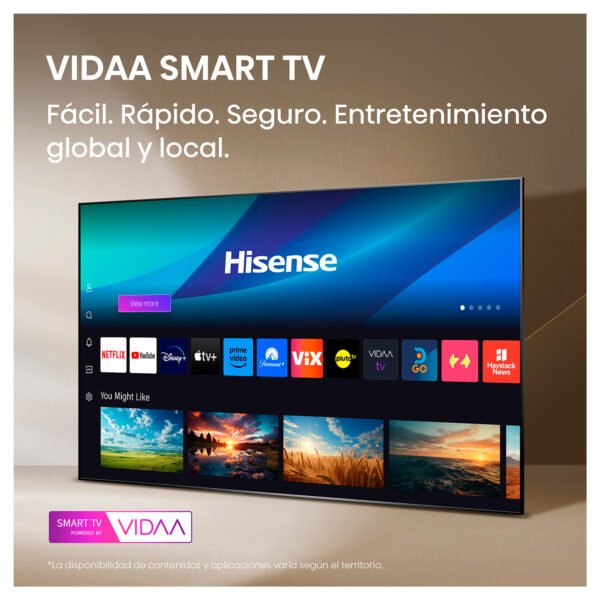 Televisor Hisense 40" Smart TV Full HD 40A4NV S.O VIDAA — foto 9 de 12