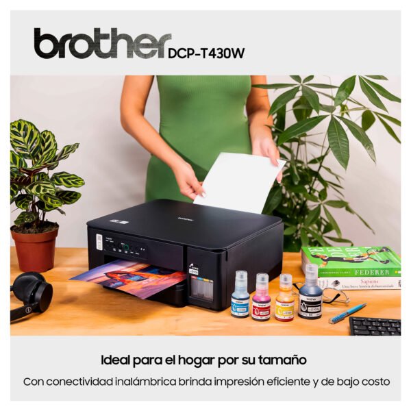 Impresora Multifuncional Brother DCP-T430W | Tinta Continua, Wi-Fi | Máximo Ahorro — foto 3 de 7
